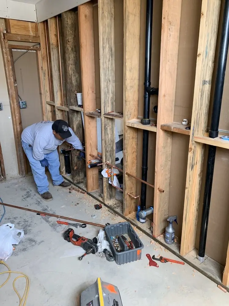 Commercial rough-in plumbing for Water Heater Replacement in Hilliard